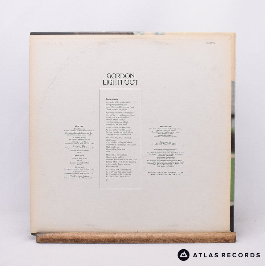 Gordon Lightfoot - Don Quixote - LP Vinyl Record - VG/EX