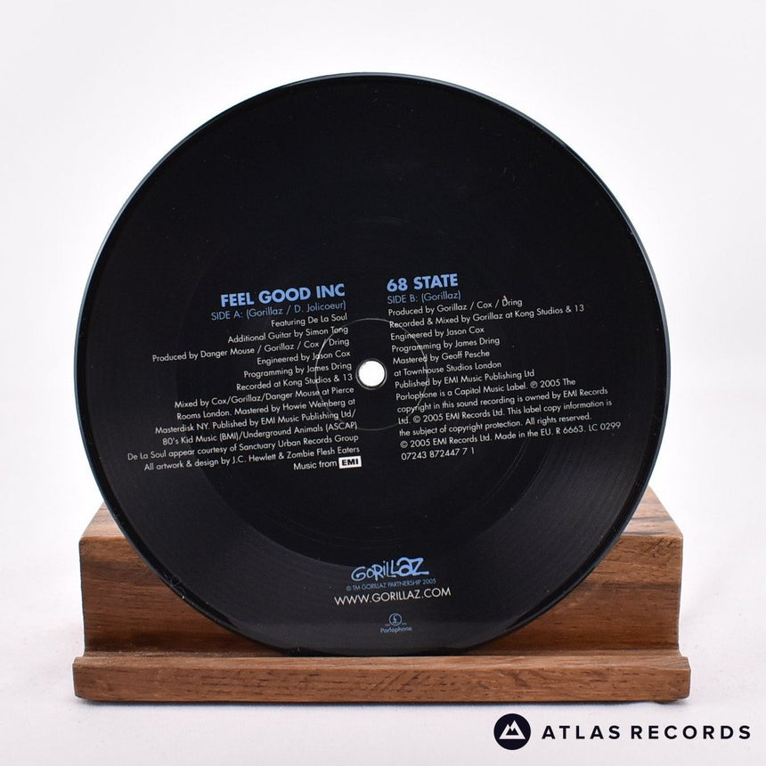 Gorillaz - Feel Good Inc - Limited Edition Picture Disc 7" Vinyl Record - NM/NM