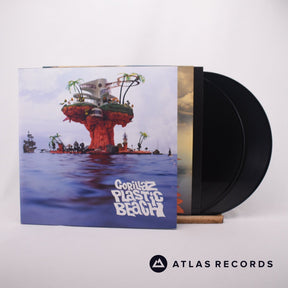 Gorillaz Plastic Beach 2 x LP Vinyl Record - Front Cover & Record