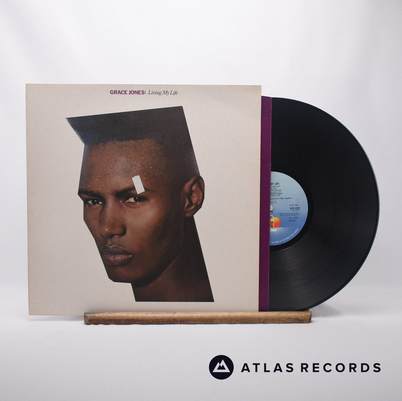 Grace Jones Living My Life LP Vinyl Record - Front Cover & Record