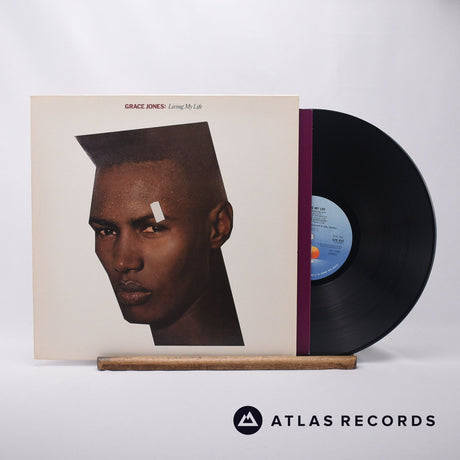 Grace Jones Living My Life LP Vinyl Record - Front Cover & Record