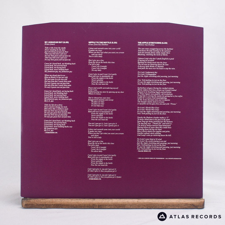 Grace Jones - Living My Life - Insert LP Vinyl Record - VG+/VG+