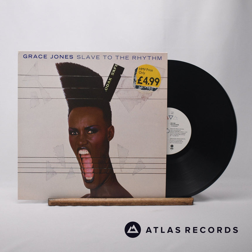 Grace Jones Slave To The Rhythm LP Vinyl Record - Front Cover & Record