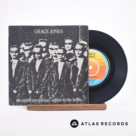 Grace Jones The Apple Stretching · Nipple To The Bottle 7" Vinyl Record - Front Cover & Record