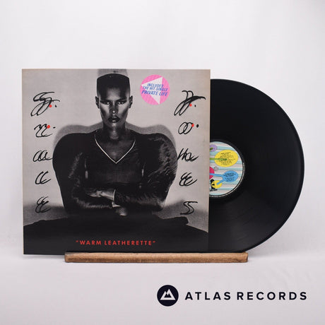 Grace Jones Warm Leatherette LP Vinyl Record - Front Cover & Record