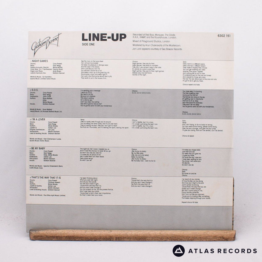 Graham Bonnet - Line-Up - LP Vinyl Record - VG+/EX