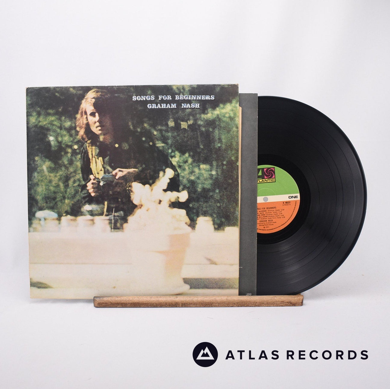 Graham Nash Songs For Beginners LP Vinyl Record - Front Cover & Record