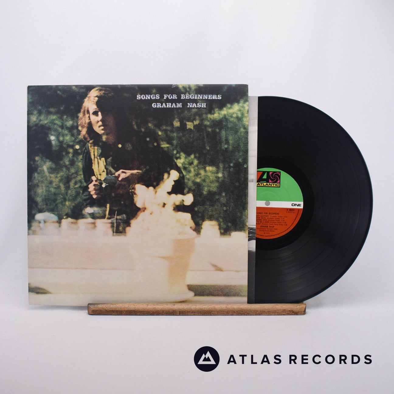 Graham Nash Songs For Beginners LP Vinyl Record - Front Cover & Record