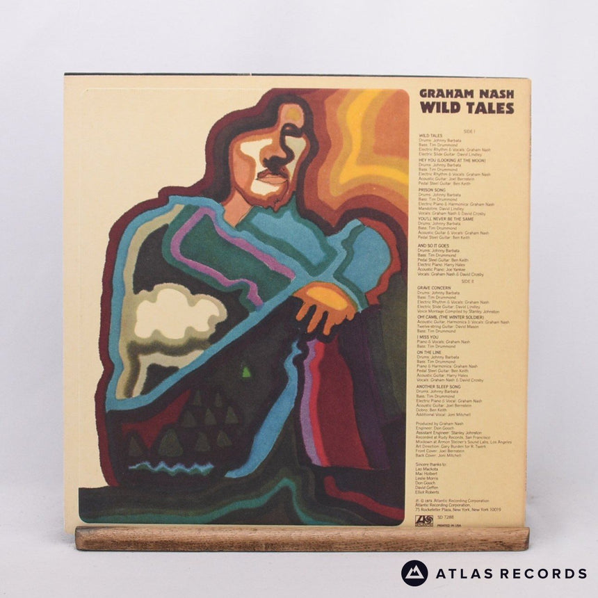 Graham Nash - Wild Tales - Textured Sleeve Us LP Vinyl Record - EX/EX