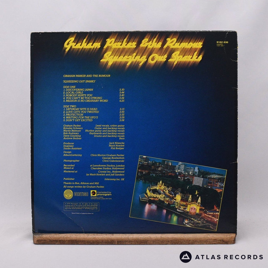 Graham Parker And The Rumour - Squeezing Out Sparks - LP Vinyl Record - VG+/VG+