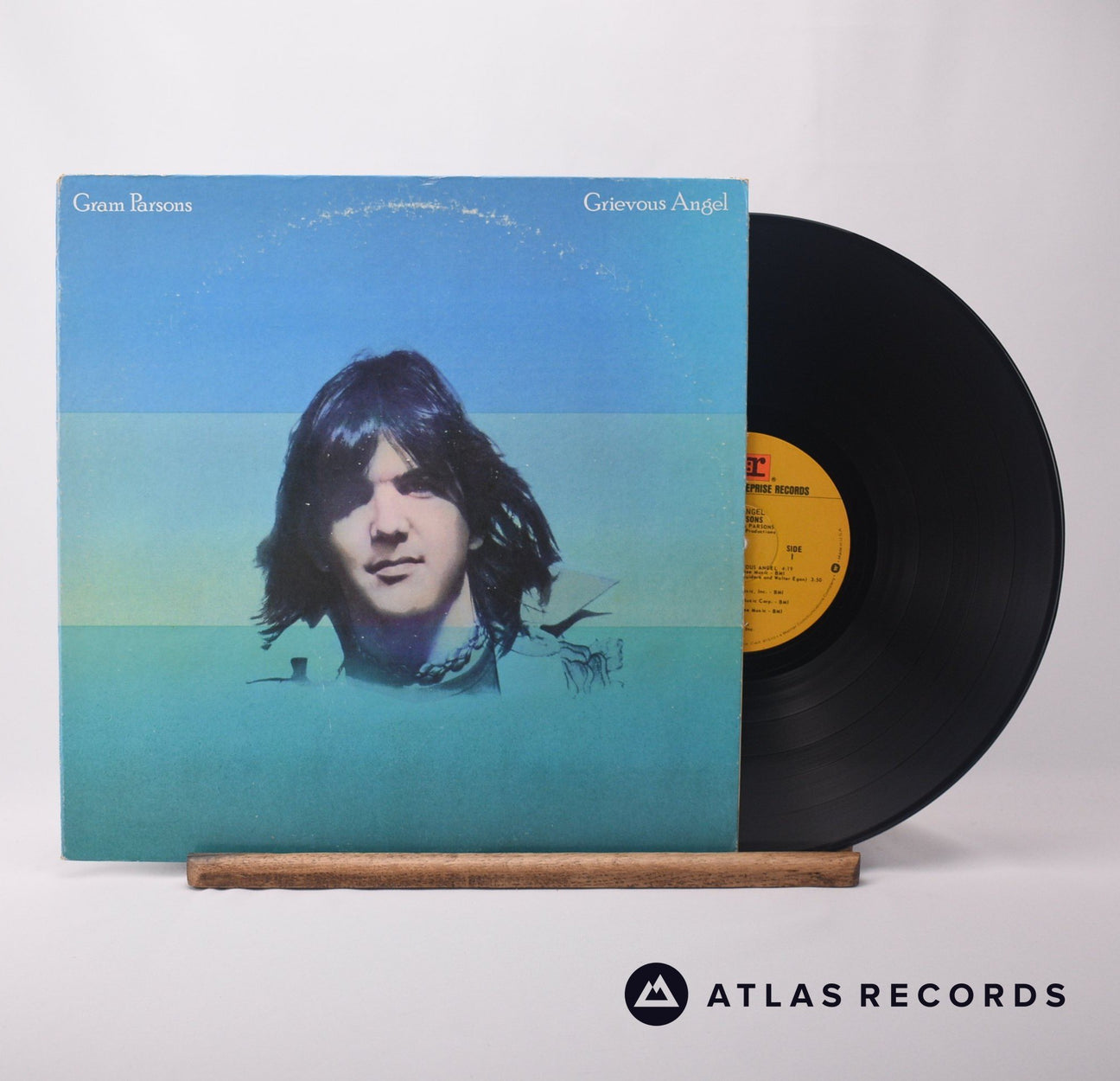 Gram Parsons Grievous Angel LP Vinyl Record - Front Cover & Record