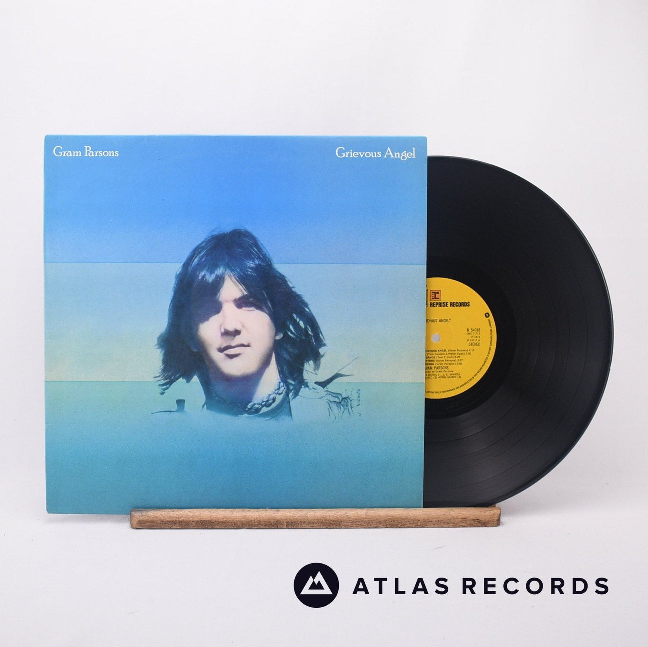 Gram Parsons Grievous Angel LP Vinyl Record - Front Cover & Record