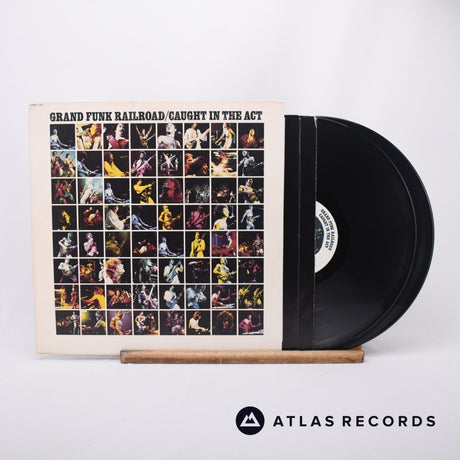 Grand Funk Railroad Caught In The Act 2 x LP Vinyl Record - Front Cover & Record