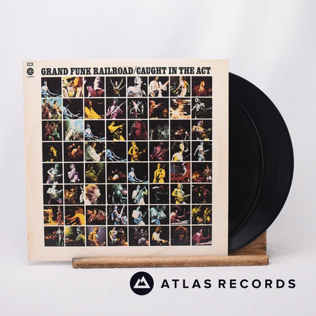 Grand Funk Railroad Caught In The Act 2 x LP Vinyl Record - Front Cover & Record