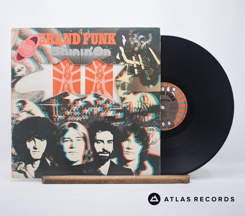 Grand Funk Railroad Shinin' On LP Vinyl Record - Front Cover & Record