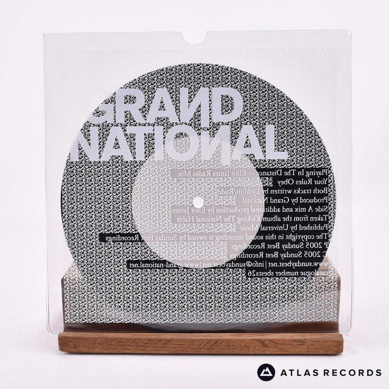 Grand National Playing In The Distance 7" Vinyl Record - Front Cover & Record