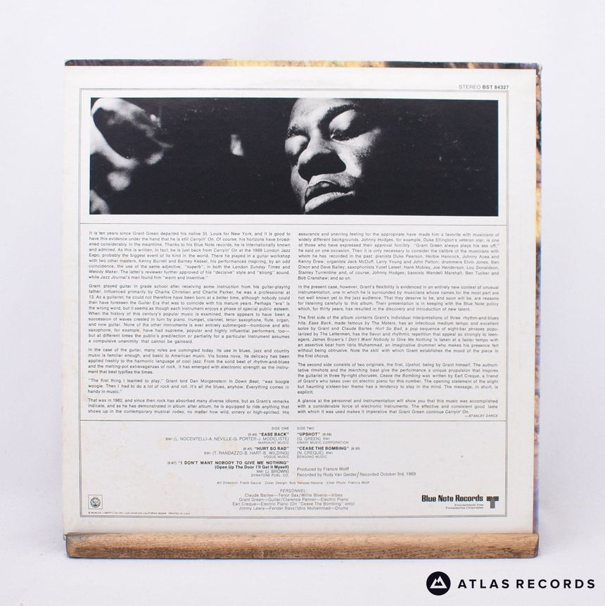 Grant Green - Carryin' On - Us LP Vinyl Record - VG+/EX
