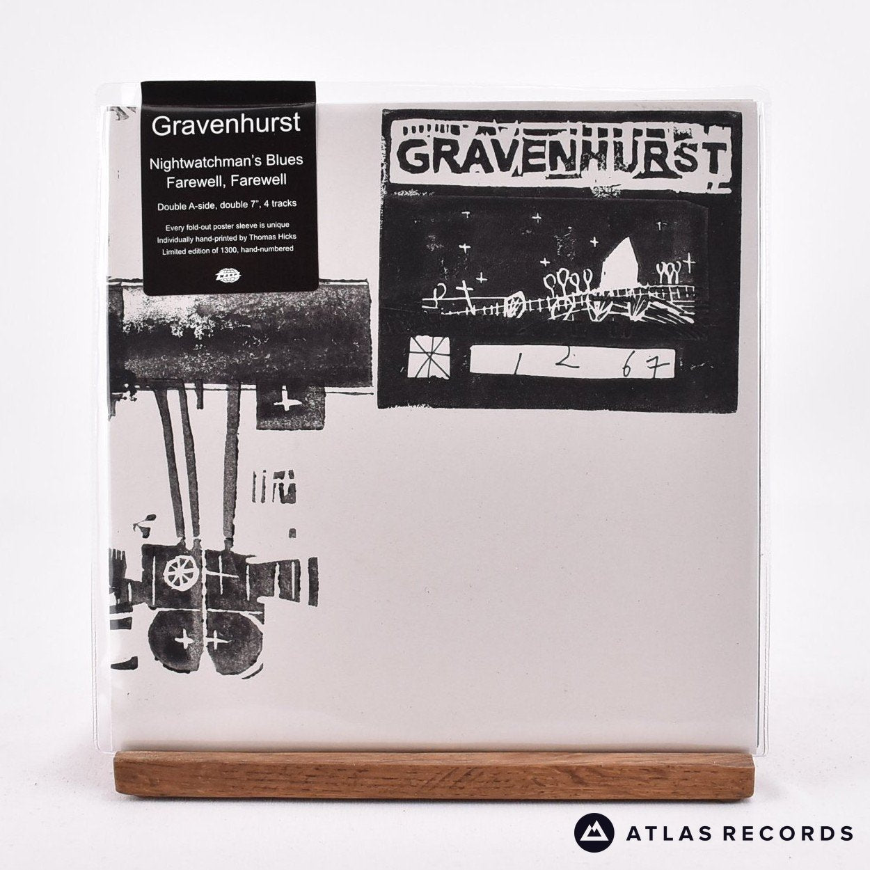 Gravenhurst Nightwatchman's Blues 2 x 7" Vinyl Record - Front Cover & Record