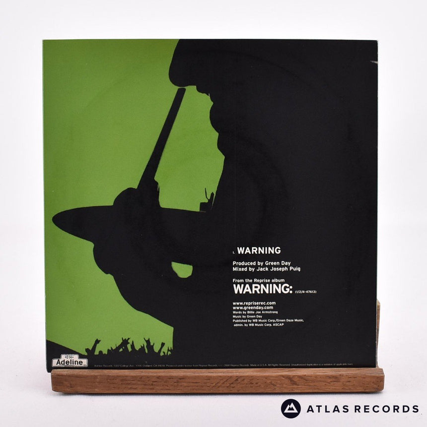 Green Day - Warning - Yellow Translucent 7" Vinyl Record - NM/NM