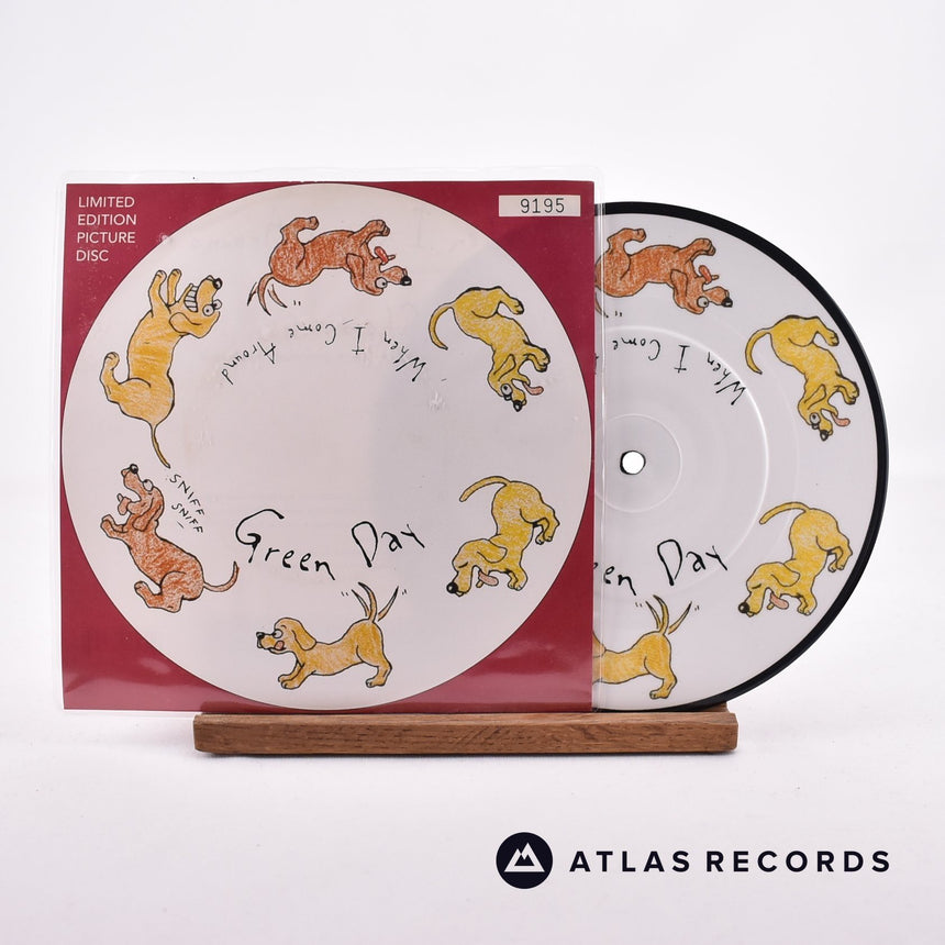 Green Day When I Come Around 7" Vinyl Record - Front Cover & Record