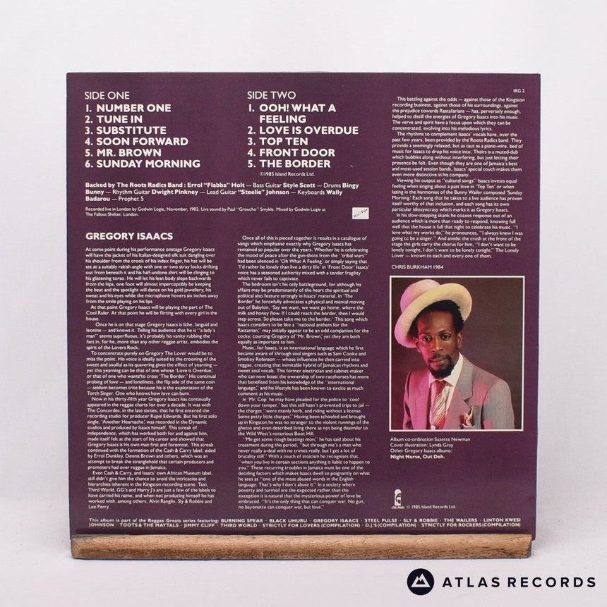 Gregory Isaacs - Reggae Greats: Gregory Isaacs Live - LP Vinyl Record - EX/EX