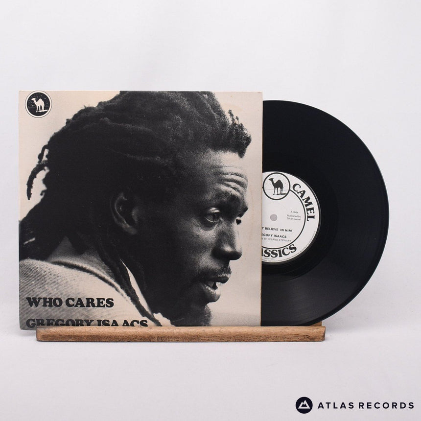 Gregory Isaacs Who Cares 10" Vinyl Record - Front Cover & Record