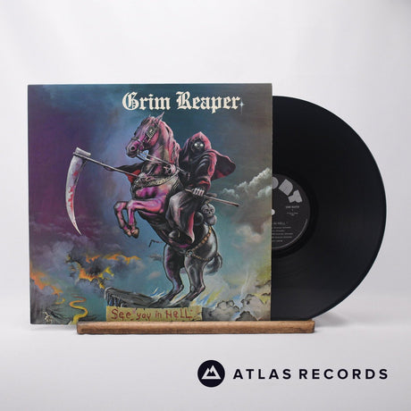 Grim Reaper See You In Hell LP Vinyl Record - Front Cover & Record