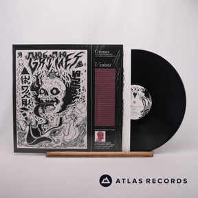 Grimes Visions LP Vinyl Record - Front Cover & Record