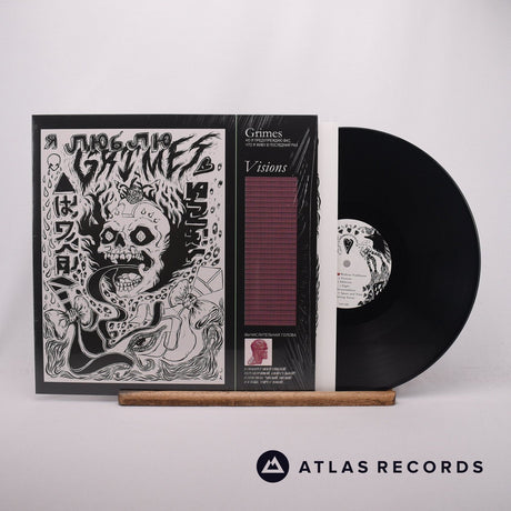 Grimes Visions LP Vinyl Record - Front Cover & Record
