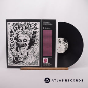Grimes Visions LP Vinyl Record - Front Cover & Record