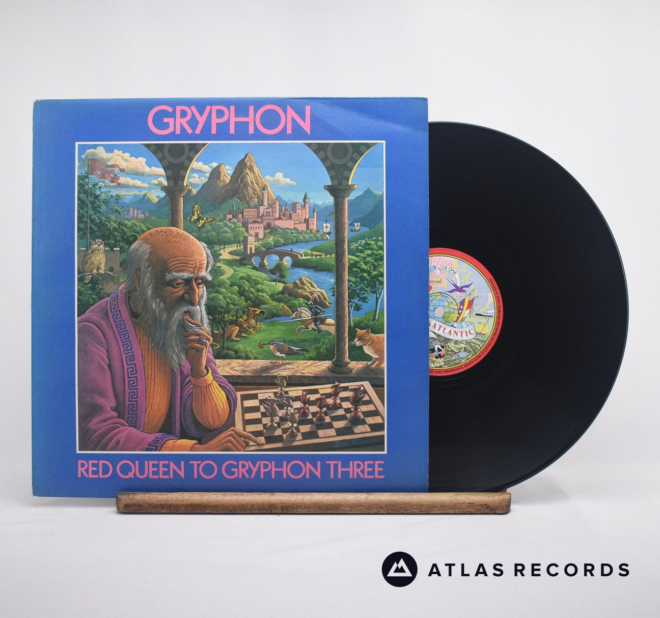 Gryphon Red Queen To Gryphon Three LP Vinyl Record - Front Cover & Record