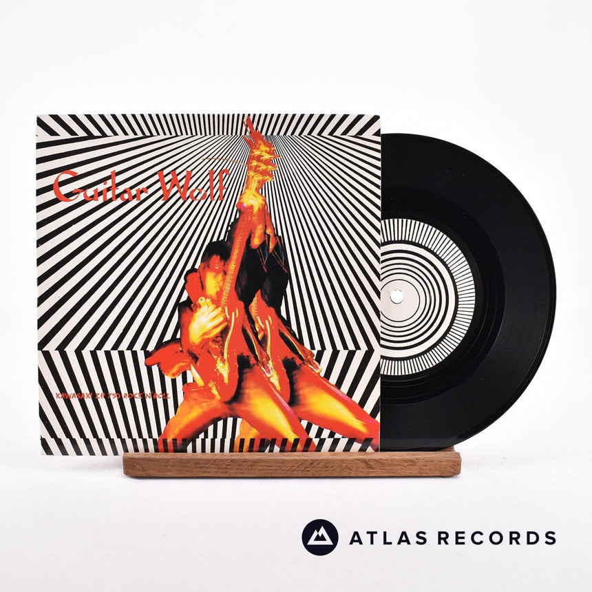 Guitar Wolf Kawasaki Z II 750 Rock'n'Roll 7" Vinyl Record - Front Cover & Record