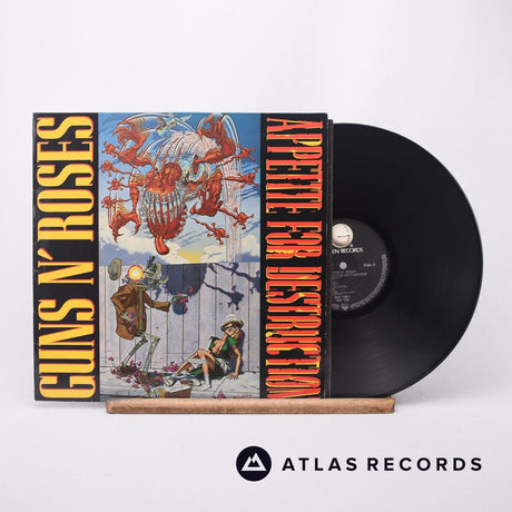 Guns N' Roses Appetite For Destruction LP Vinyl Record - Front Cover & Record