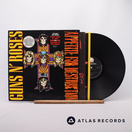 Guns N' Roses Appetite For Destruction LP Vinyl Record - Front Cover & Record