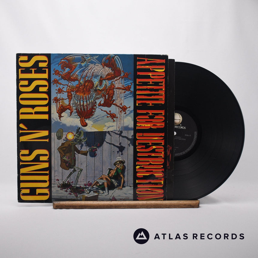 Guns N' Roses Appetite For Destruction LP Vinyl Record - Front Cover & Record