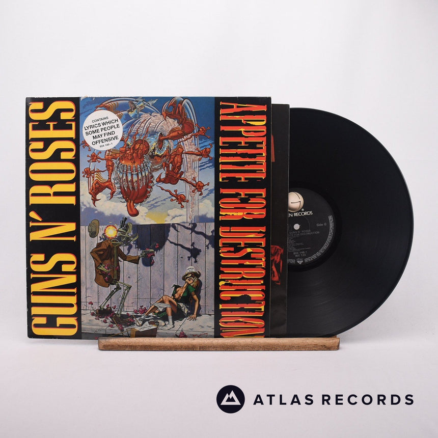Guns N' Roses Appetite For Destruction LP Vinyl Record - Front Cover & Record