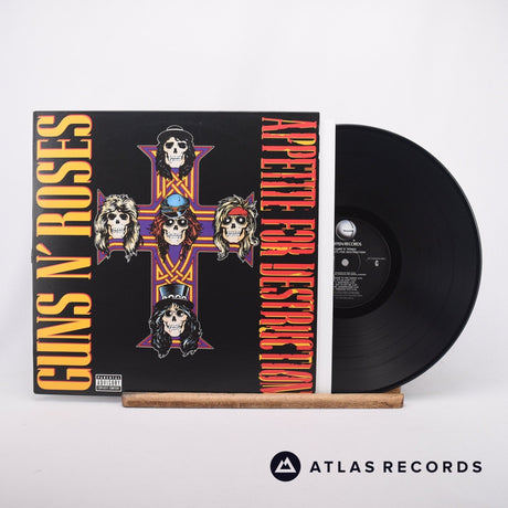 Guns N' Roses Appetite For Destruction LP Vinyl Record - Front Cover & Record
