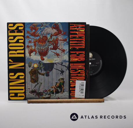 Guns N' Roses Appetite For Destruction LP Vinyl Record - Front Cover & Record