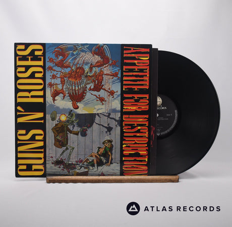 Guns N' Roses Appetite For Destruction LP Vinyl Record - Front Cover & Record