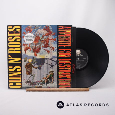 Guns N' Roses Appetite For Destruction LP Vinyl Record - Front Cover & Record
