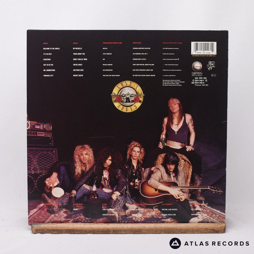 Guns N' Roses - Appetite For Destruction - 1-A 1-B LP Vinyl Record - EX/EX