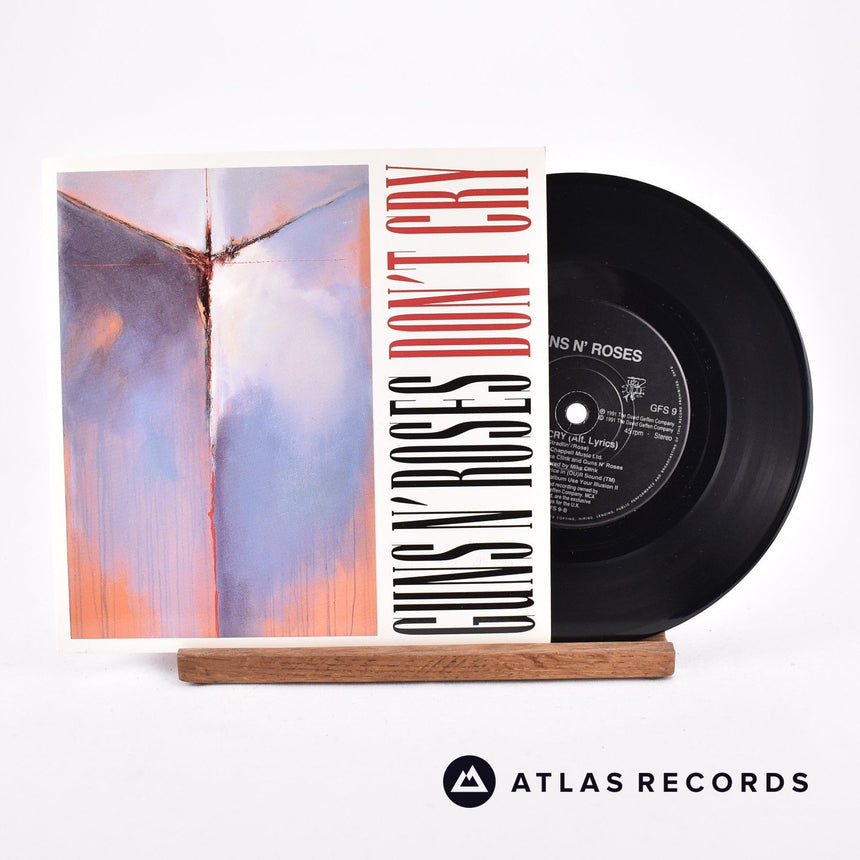 Guns N&#39; Roses Don&#39;t Cry 7&quot; Vinyl Record - Front Cover &amp; Record