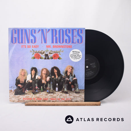 Guns N' Roses It's So Easy · Mr. Brownstone 12" Vinyl Record - Front Cover & Record