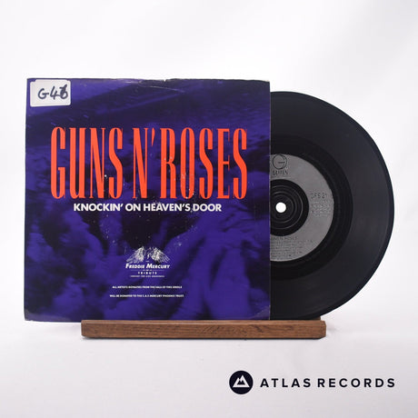 Guns N' Roses Knockin' On Heaven's Door 7" Vinyl Record - Front Cover & Record