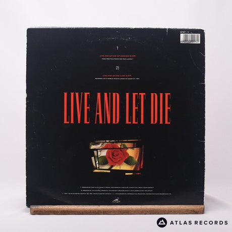 Guns N' Roses - Live And Let Die - +A +B 12" Vinyl Record - VG+/VG+