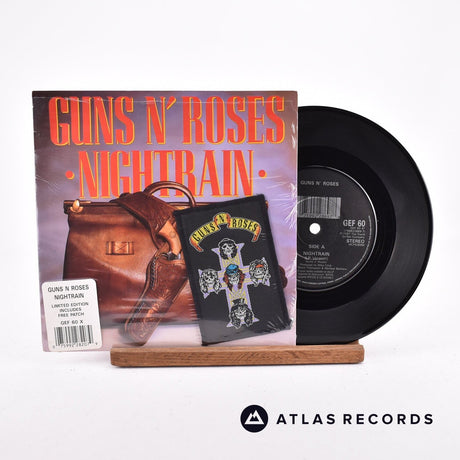 Guns N' Roses Nightrain 7" Vinyl Record - Front Cover & Record