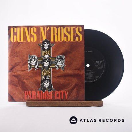 Guns N' Roses Paradise City 7" Vinyl Record - Front Cover & Record