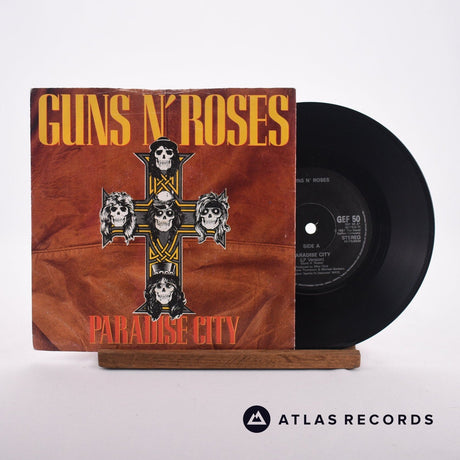 Guns N' Roses Paradise City 7" Vinyl Record - Front Cover & Record