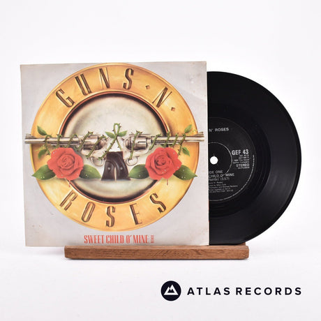 Guns N' Roses Sweet Child O' Mine 7" Vinyl Record - Front Cover & Record