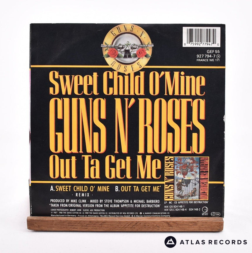 Guns N' Roses - Sweet Child O' Mine - 7" Vinyl Record - EX/EX
